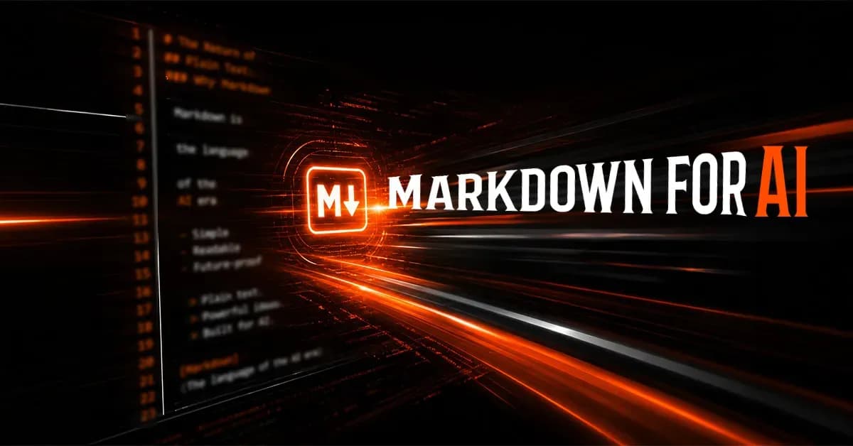 why markdown for AI